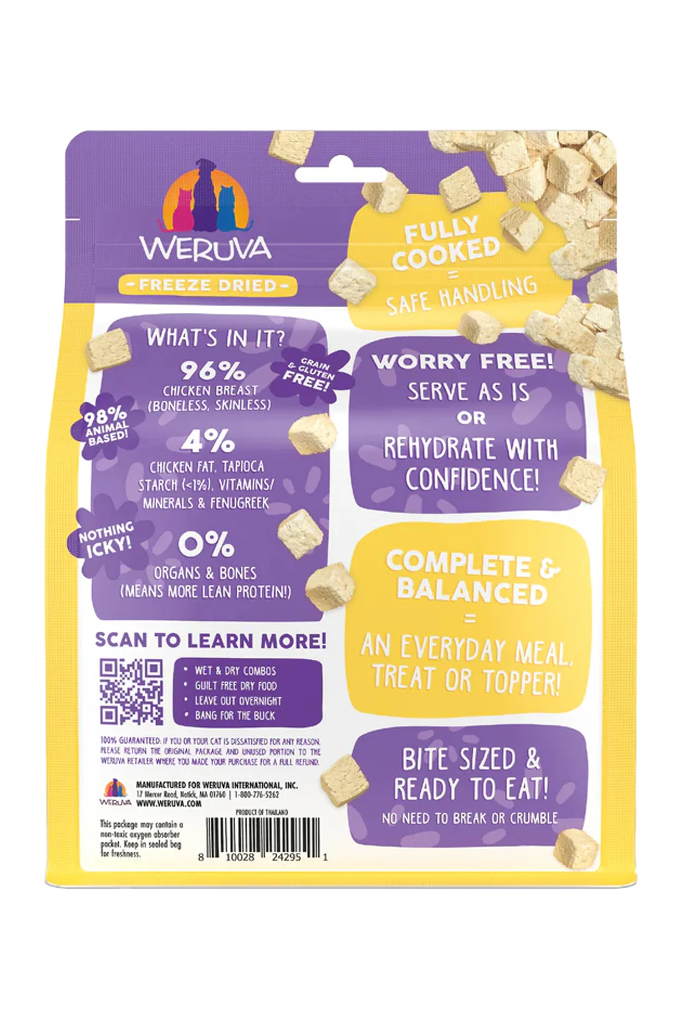 Weruva Paw Lickin' Chicken Freeze-Dried Cat Food - Image 2