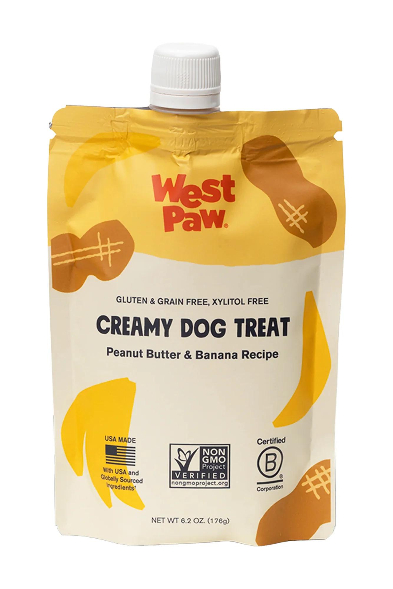 West Paw Creamy Peanut Butter and Banana Dog Treat